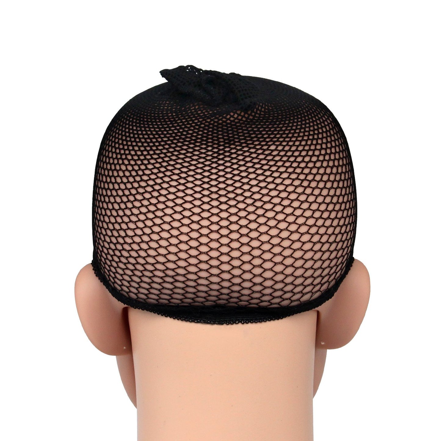 Blisstime Pack of 12 Wig Cap Open End Mesh Net Liner Weaving Cap (black)