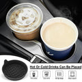 SINGARO Car Cup Holder Coaster, Silicone Cup Holder Insert, Universal Non-Slip Cup Holders, Car Accessories Interior for Women and Man Interior Sets 4 Pack Black