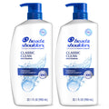 Head & Shoulders Classic Clean Dandruff Shampoo Twin Pack, Anti-Dandruff Daily Use, Paraben-Free, Color-Safe, 32.1 Fl Oz Each (Set of 2)