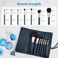 DEFSAP Makeup Brushes Set, Professional Make up Brush Set, Premium Brush Kit tools, Soft Synthetic Hair Makeup Brushes for Face, Cheek, & Eye Makeup, with PU Brush Bag (Dark Green,7 Pcs)