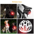 Ascher USB Rechargeable LED Bike Tail Light 2 Pack, Bright Bicycle Rear Cycling Safety Flashlight, 330mah Lithium Battery, 4 Light Mode Options, (2 USB Cables Included)