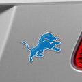 Emblema de aluminio resistente con relieve en color de los Detroit Lions de FANMATS 60455, calcomanía para emblema de automóvil