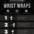 Gymreapers Weightlifting Wrist Wraps (Competition Grade) 18" Professional Quality Wrist Support with Heavy Duty Thumb Loop - Best Wrap for Powerlifting, Strength Training, Bodybuilding(Black,18")