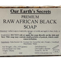 Our Earth's Secrets Raw African Black Soap, 1 lb.