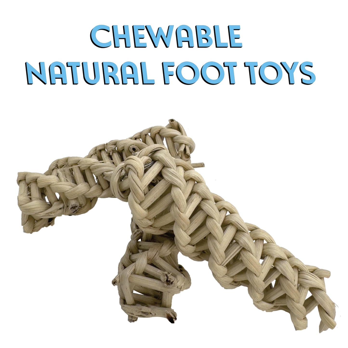 5305 Pk6 Small Vine Twists - Natural Bird Foot Toys, Handmade Vine Twists, Air Dried, Versatile, Easy for Birds to Interact with and chew, Great for Small pet Budgie Finch Lovebird Parrotlet