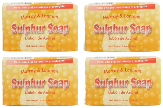 Generic Murray & Lanman Sulfur Soap Bar, Sulphur Soap 3.3 Oz (Pack of 4)