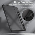 JETech Case for Samsung Galaxy Tab S9 FE+ / S9 FE Plus 12.4-Inch with S Pen Holder, Slim Folio Stand Protective Tablet Cover, Multi-Angle Viewing (Black)