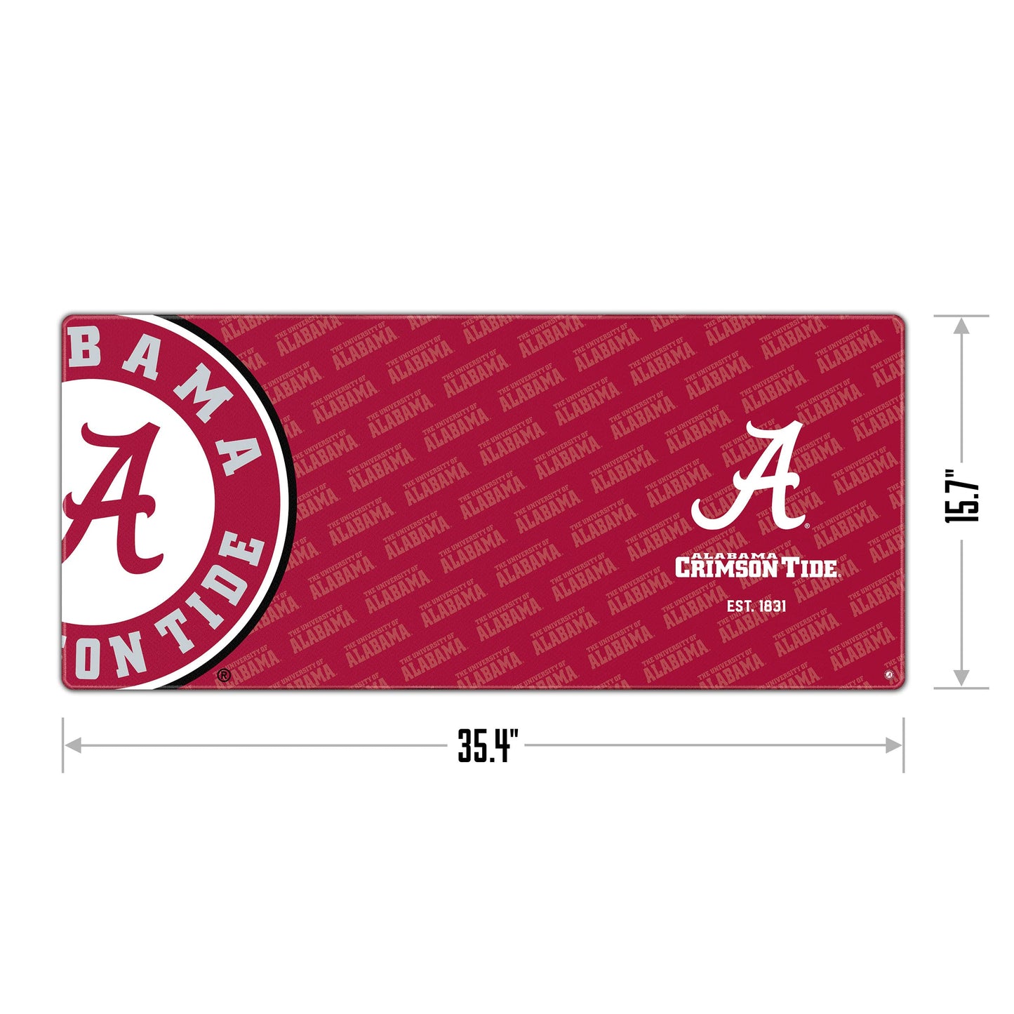 YouTheFan NCAA Alabama Crimson Tide Logo Series Desk Pad