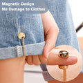 8 Pack Magnetic Clothing Clips, Multi-Function Magnetic Clothing Clip, Securely Hold Fabrics in Place, Magnets with Chain for Scarves, Hijab, Trousers