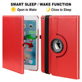 Case for 10.2 Inch Case Fit 9th Generation 2021/ 8th Generation 2020/ 7th Generation 2019-360 Degree Rotating 10.2 Case Cover for 10.2 with Sleep Wake (Red)