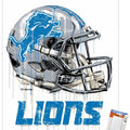 Póster de pared de Trends International NFL Detroit Lions - Drip Helmet 20, 22,375" x 34", paquete de póster y soporte