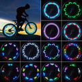 Feux de roue de vélo, éclairage LED étanche pour rayons de vélo, lumières de sécurité lumineuses avec marche/arrêt automatique, 30 pièces, changements de motifs, lumières de pneu cool pour VTT/vélos de route/vélo hybride/vélo pliant - 1 paquet