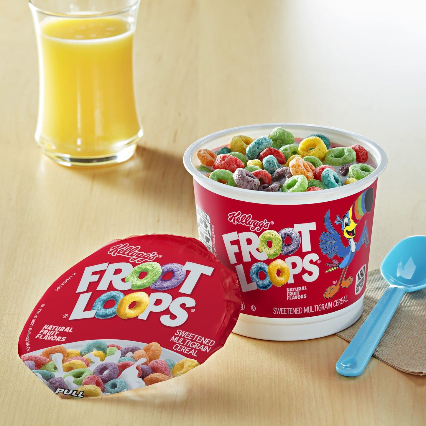 Céréales pour petit-déjeuner Froot Loops de Kellogg's, saveur fruitée, collations pour petit-déjeuner avec vitamine C, originales, boîte de 18 oz (12 tasses)