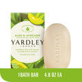 Yardley London Nourishing Bath Soap Bars with Aloe & Avocado and Shea Buttermilk for Sensitive Skin, 4.0 oz Bars