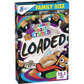 Cinnamon Toast Crunch Loaded Cereal, Cinnamon Sugar Cereal With Artificially Flavored Vanilla Crème Filling, Family Size, 15.1 oz