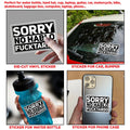 (3Pcs) Sorry No Hablo Fuctardo Sticker Funny Spanish Offensive Saying Sarcastic 2" Die-Cut Waterproof Vinyl Sticker for Hard Hat Laptop Water Bottle Phone Case Merchandise Decor Decal Stuff Birthday