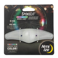 Éclairage de roue Nite Ize SpokeLit - Éclairage de rayon de vélo pour la visibilité et la sécurité - Lumières LED pour roues de vélo - Éclairage de roue de vélo - Batterie remplaçable - Disc-O Select (1 paquet)