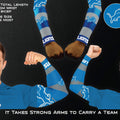 Littlearth Detroit Lions NFL Strong Arms Tattoo Sleeves