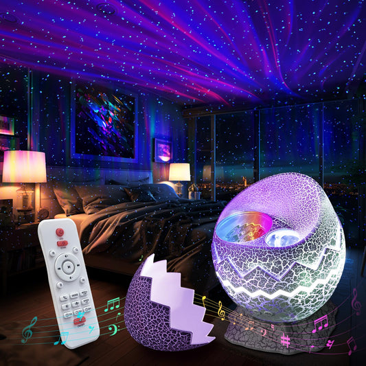 Projecteur Rossetta Galaxy, projecteur d'étoiles LED pour chambre à coucher, projecteur d'éclairage extérieur, veilleuse étoilée avec bruit blanc et haut-parleur Bluetooth, cadeaux pour enfants adultes Noël, anniversaires