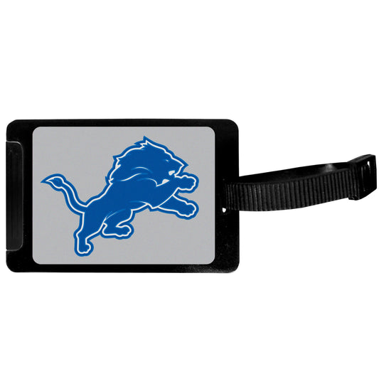 Etiqueta para equipaje Siskiyou Sports NFL Detroit Lions, color negro, 3,25"