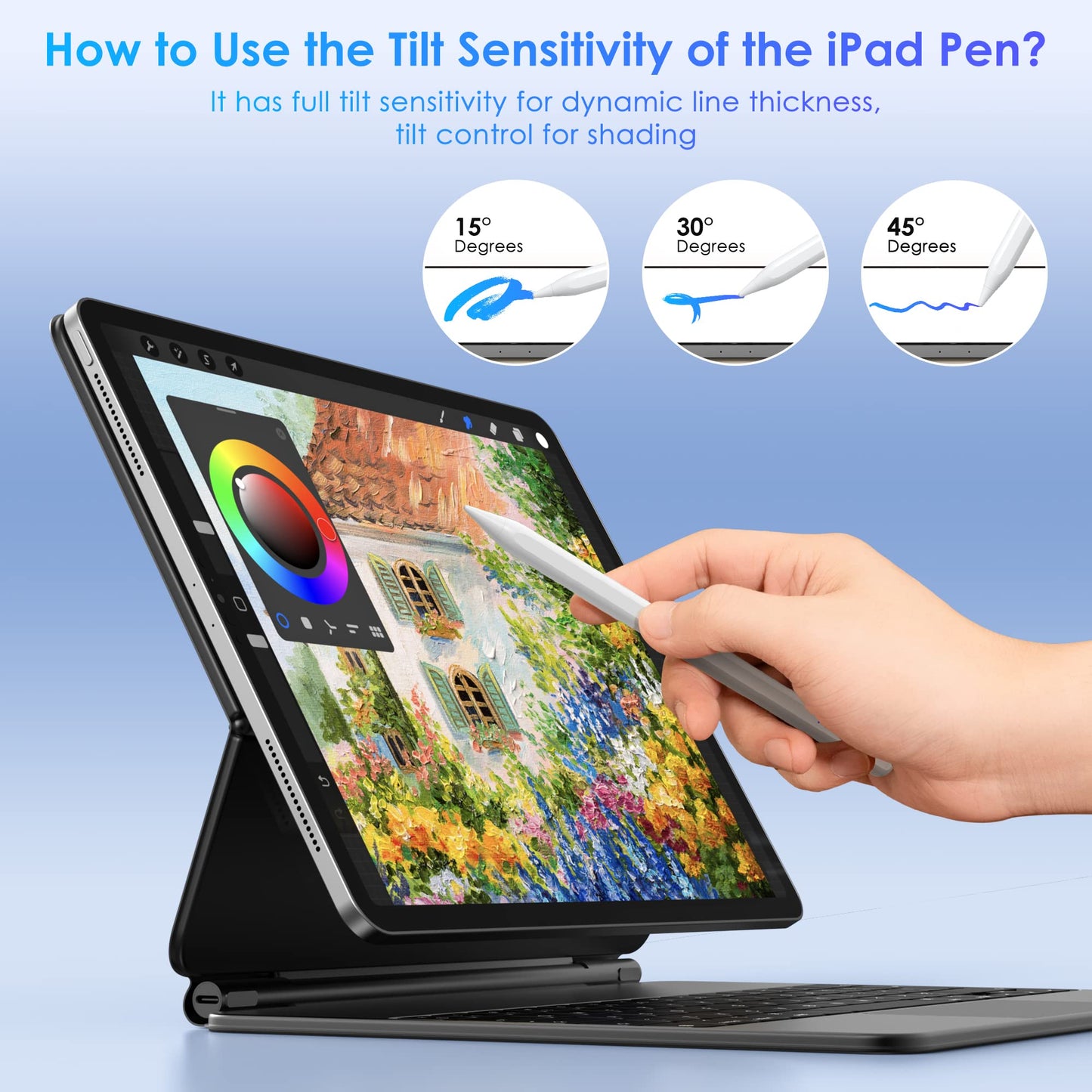 Stylus Pen for iPad 9th & 10th Generation - 10Mins Faster Charge Compatible for iPad 6-10 Gen, iPad Air 3/4/5/M2, iPad Mini 5/6, iPad Pro 11"/12.9"/M4