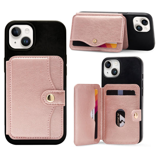 M-Plateau Phone Wallet Stick on, 3M Adhesive Slim Credit Card Holder for Cell Phone and Phone Case Phone Card Holder Compatible with Most Smartphones