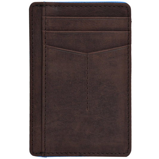 RFID Front Pocket Slim Wallets- Genuine Leather Handmade Minimalist Credit Card Holder By Clifton Heritage