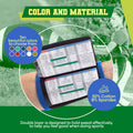 Pulseras para jugar al fútbol - Equipo para mariscal de campo juvenil - Manual de pulseras para jugar - Pulseras de softbol para carteles (azul real)