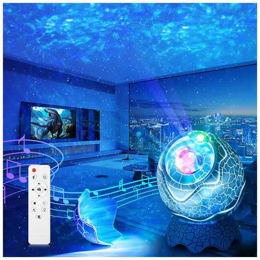 Projecteur d'étoiles, projecteur de galaxie pour chambre à coucher, télécommande et haut-parleur Bluetooth à bruit blanc, veilleuses LED 16 couleurs pour salle de jeux pour enfants et adultes