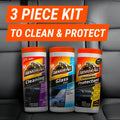 Armor All Protectant, Glass and Cleaning Wipes, Wipes for Car Interior and Car Exterior, 30 Count Each (Pack of 3)