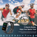 Smart Watches for Men Women,Built-in Alexa, Fitness Watch with Blood Oxygen/Heart Rate/Sleep Monitor, 100 Sport Modes, IP68 Waterproof Smart Watch for Android iOS Phones