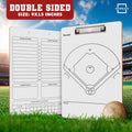 Scribbledo Baseball Dry Erase Board for Coaches 15x9 Inch Double Sided Baseball Lineup Board Coaching Accessories Equipment Softball Accessories The Baseball Score Keeping clipboard