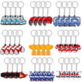 36 Pcs Ice Hockey Keychain PVC Unisex Hockey Jewelry Kids Cute Cool Funny Hockey Gift Hockey Stick Key Chains Rings Sports Keychains Keyrings Party Supplies Favors for Boys Girls Player Team, 9 Design