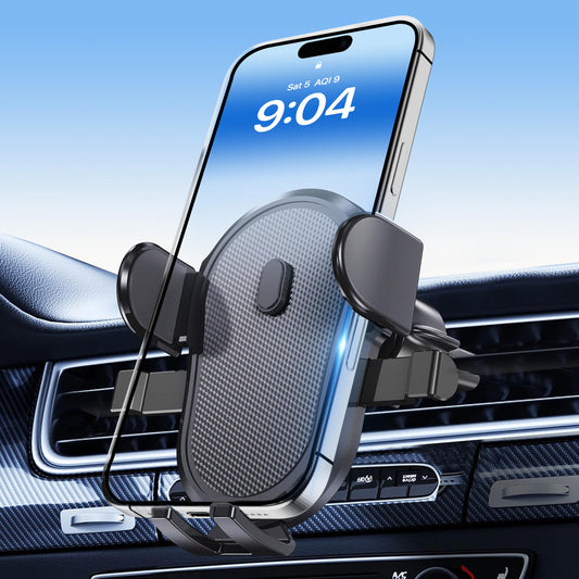 Phone Holders for Your Car Vent,Universal Car Cell Phone Mount [Upgraded Vent Clip Never Fall Off] Hands Free Cell Phone Holder for Car,Car Phone Holder for iPhone/All Smartphones