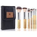 SHANY Makeup Brushes - I love Bamboo - 7pc Petite Pro Bamboo Make up brush set with cosmetics brush Carrying Case