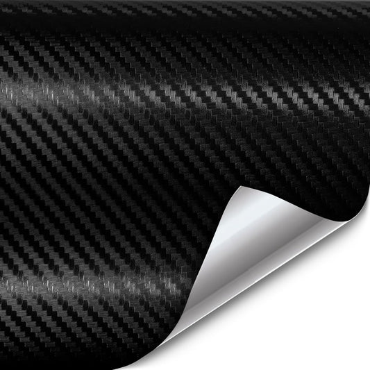 VViViD XPO Black Carbon Fiber 5ft x 1ft 8yr Car Wrap Vinyl Roll with Air Release