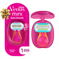 Maquinilla de afeitar para mujer Gillette Venus Extra Smooth On The Go con mango + 1 recambio de cuchilla + 1 estuche de viaje, regalos navideños y medias navideñas para mujeres