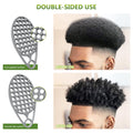 Cepillo mágico de silicona para rizos KOUPA, peine de una pieza para rizos afro, herramienta lavable para el cabello para hombres y mujeres, gris, 1 pieza