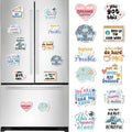 Aesthetic Inspirational Magnets for Fridge - 12PCS Cute Motivational Magnets for Refrigerator Positive Quotes Locker Magnets for Girls Boys Adults Mental Health Magnets for Home Kitchen Office Decor