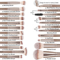 Make up Brushes, 20 Pcs Professional Makeup Brushes Set Foundation Eyeshadow Blush Brush,Travel Kabuki Blending Concealers Face Powder Eye Makeup Brush Sets with Gift box