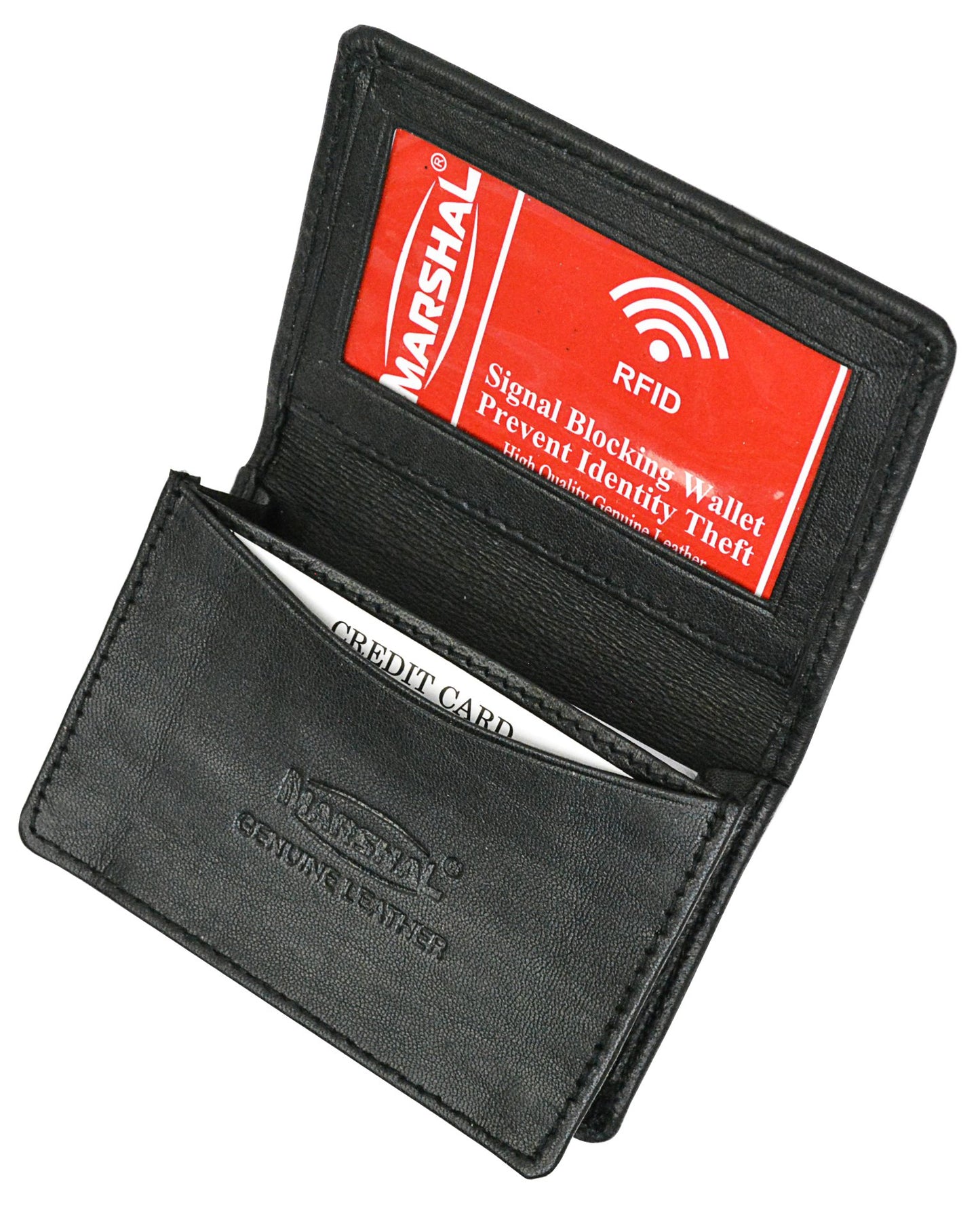 Portefeuille extensible en cuir pour homme avec blocage RFID Marshal®