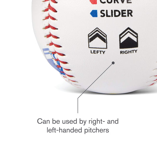 SKLZ Pitch Training Baseball with Finger Placement Markers, White, 1