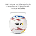 SKLZ Pitch Training Baseball with Finger Placement Markers, White, 1