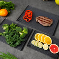 Plastic Cutting Boards for Kitchen, 3-Piece Large Cutting Board Set Dishwasher Safe Chopping Boards with Non-slip Feet and Juice Grooves, Kikcoin