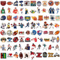 JULBEAR Football Stickers, 200PCS Water Bottle Stickers Non-Repeating Vinyl Holiday Party Stickers for Cards Scrapbooking Crafts Decorations Party Favors Gifts for Kids Teens Adults