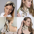 Foulard Cabreche en soie, carré en satin, pour cheveux, 69,5 cm, tendance, esthétique, mignon, décoration pour femmes et filles, chauve-souris