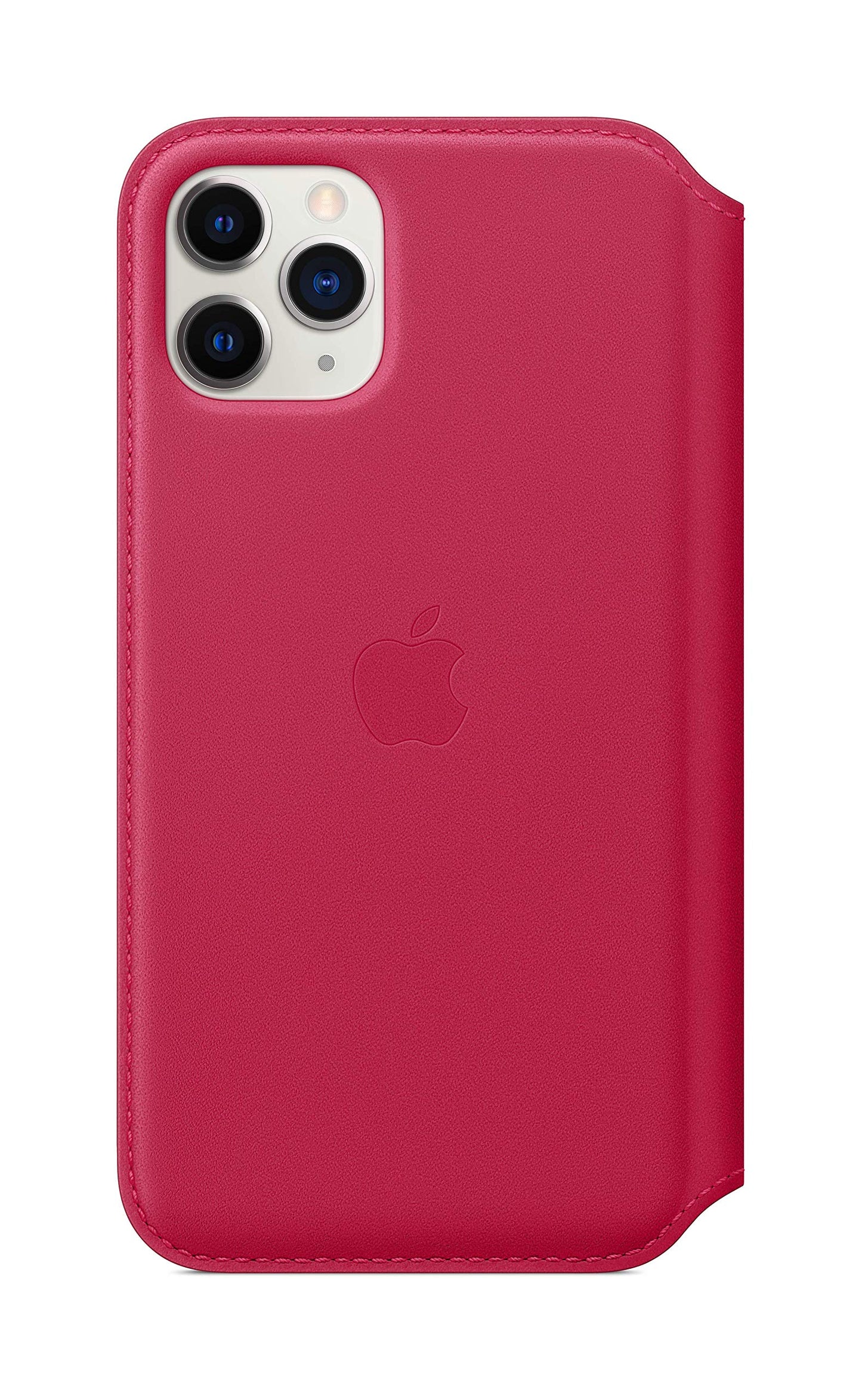 Funda de piel tipo libro para iPhone 11 Pro de Apple, color frambuesa