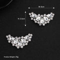 Uongeod HJYHYN Silver Shoe Clips Shoes Jewelry Decoration Crystal Shoe Buckle for Wedding party