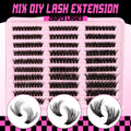 Lash Clusters Fluffy Individual Lashes Cluster Eyelash Extensions Cluster Lashes Wispy DIY Eyelash Extension at Home Pestañas Pelo a Pelo (60D+80D+100D, 280PCS)