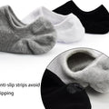 Chaussettes invisibles pour hommes 12 paires de chaussettes courtes invisibles à coupe basse avec doublure en coton Chaussettes décontractées pour hommes 6-12 